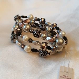 Lia sophia bracelet multi beaded and faceted.